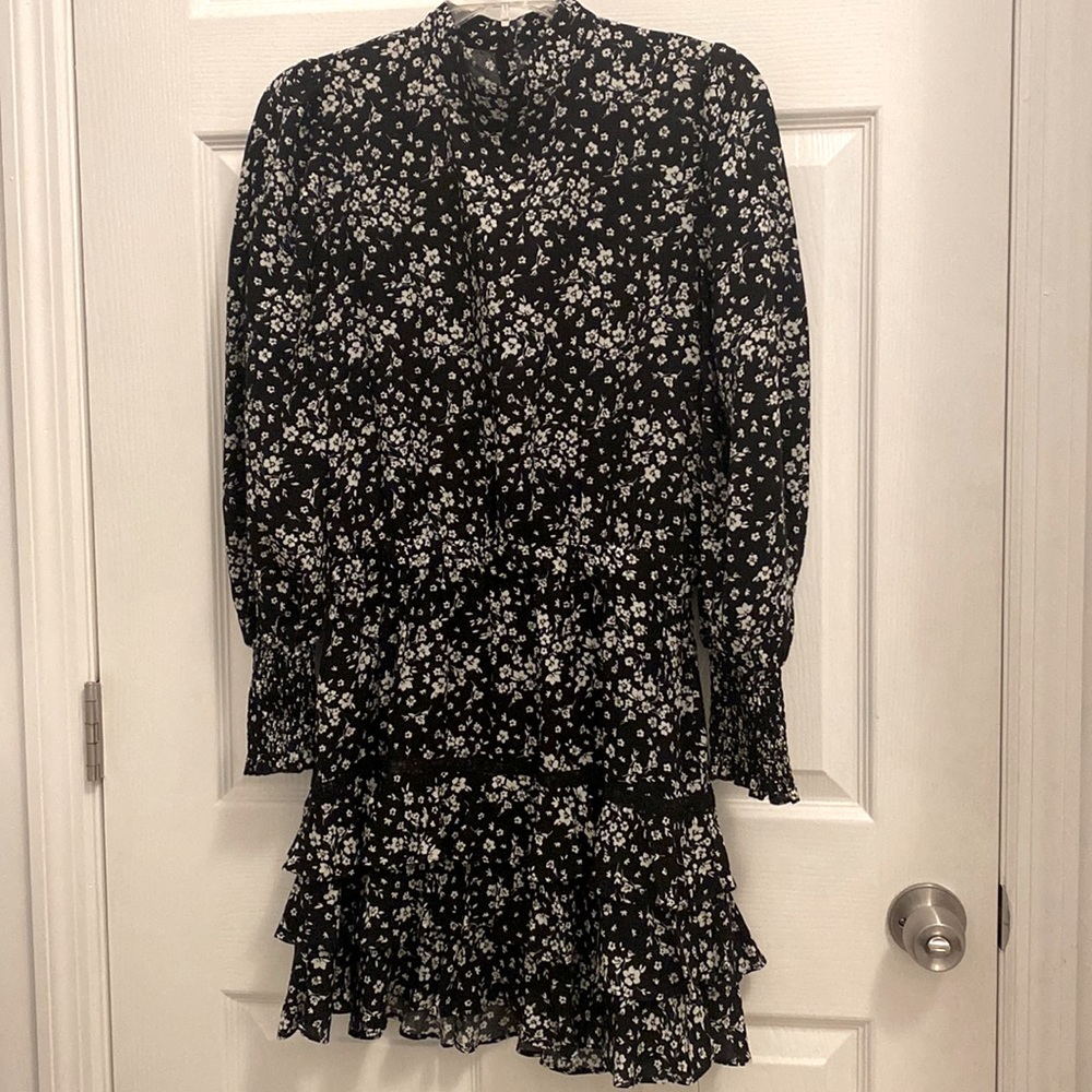 Forever 21 black and white mini dress size medium